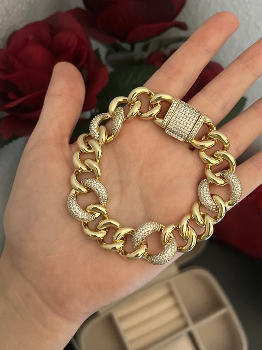 Pulsera monaco glamour 14k