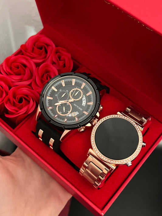 Pack pareja rose gold