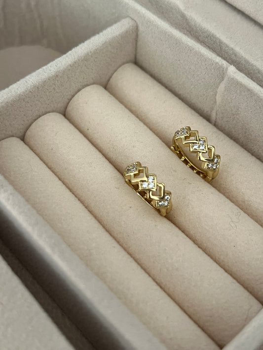 Pendientes 14k modelo 013